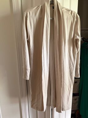 Old Navy Cream Open-Front Long Cardigan